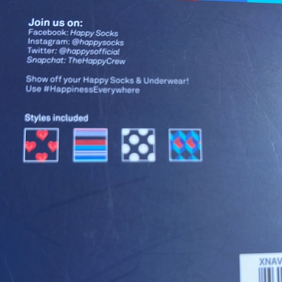 Happy Socks Assortment 4 pack unopened - Picture 4 of 4